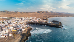 Aerial,View,Of,El,Cotillo,Bay,,Fuerteventura.,Canary,Islands